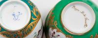 A Paris Porcelain Painted and Parcel Gilt Tea Service