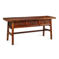A French Provincial Walnut Console Table