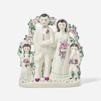 A Wedgwood Queensware "Bridal Group" Figural Group UK, circa 1950