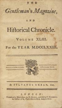 [African-Americana] [Wheatley, Phillis] Urban, Sylvanus. Phillis Wheatley's Fourth Published Poem "On Recollection"