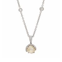 Diamond and White Gold Necklace