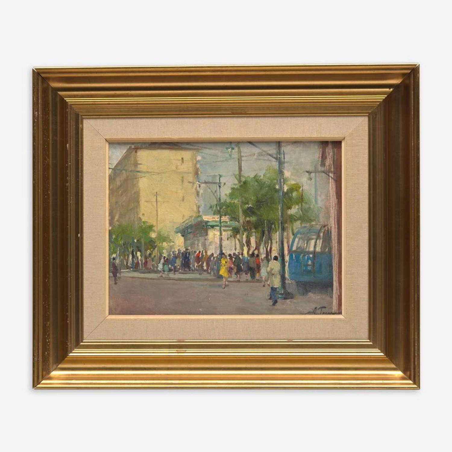 Aleksandr Mikhailovich Gerasimov (Russian, 1881–1963) Moscow Street Scene