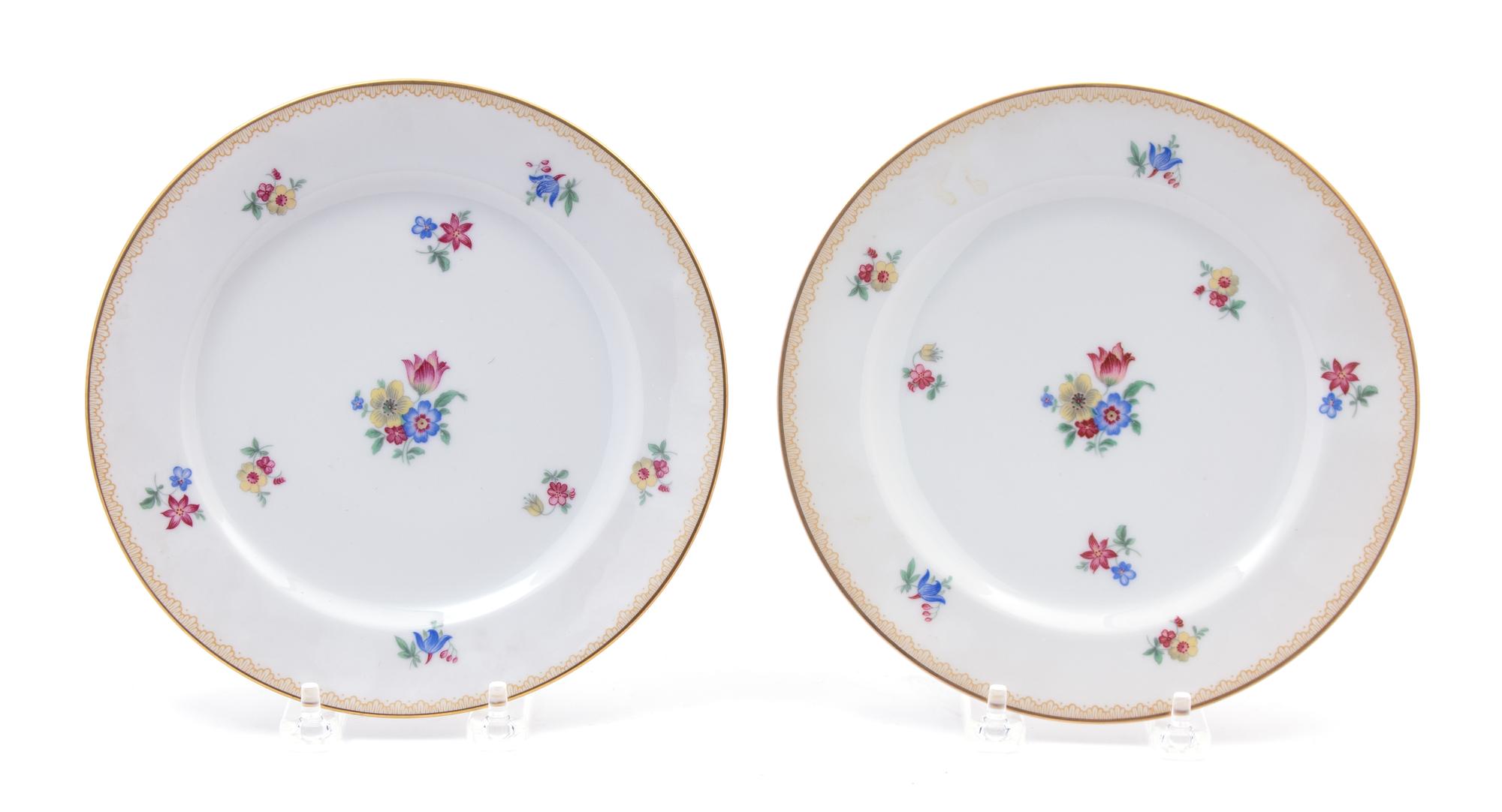 Set of Eight German Porcelain Dessert Dishes