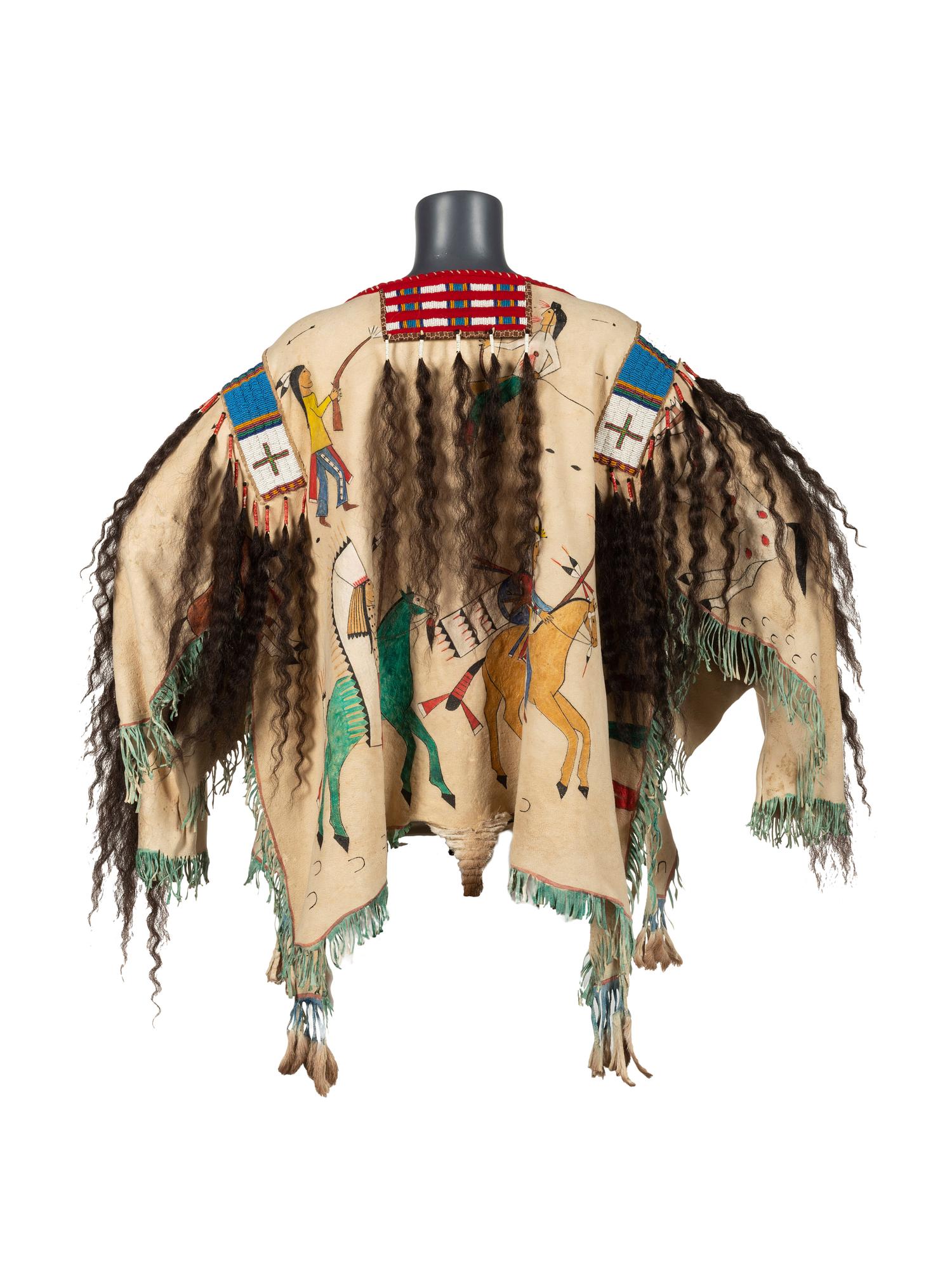 Plains Style War Shirt, with Ledger Drawings