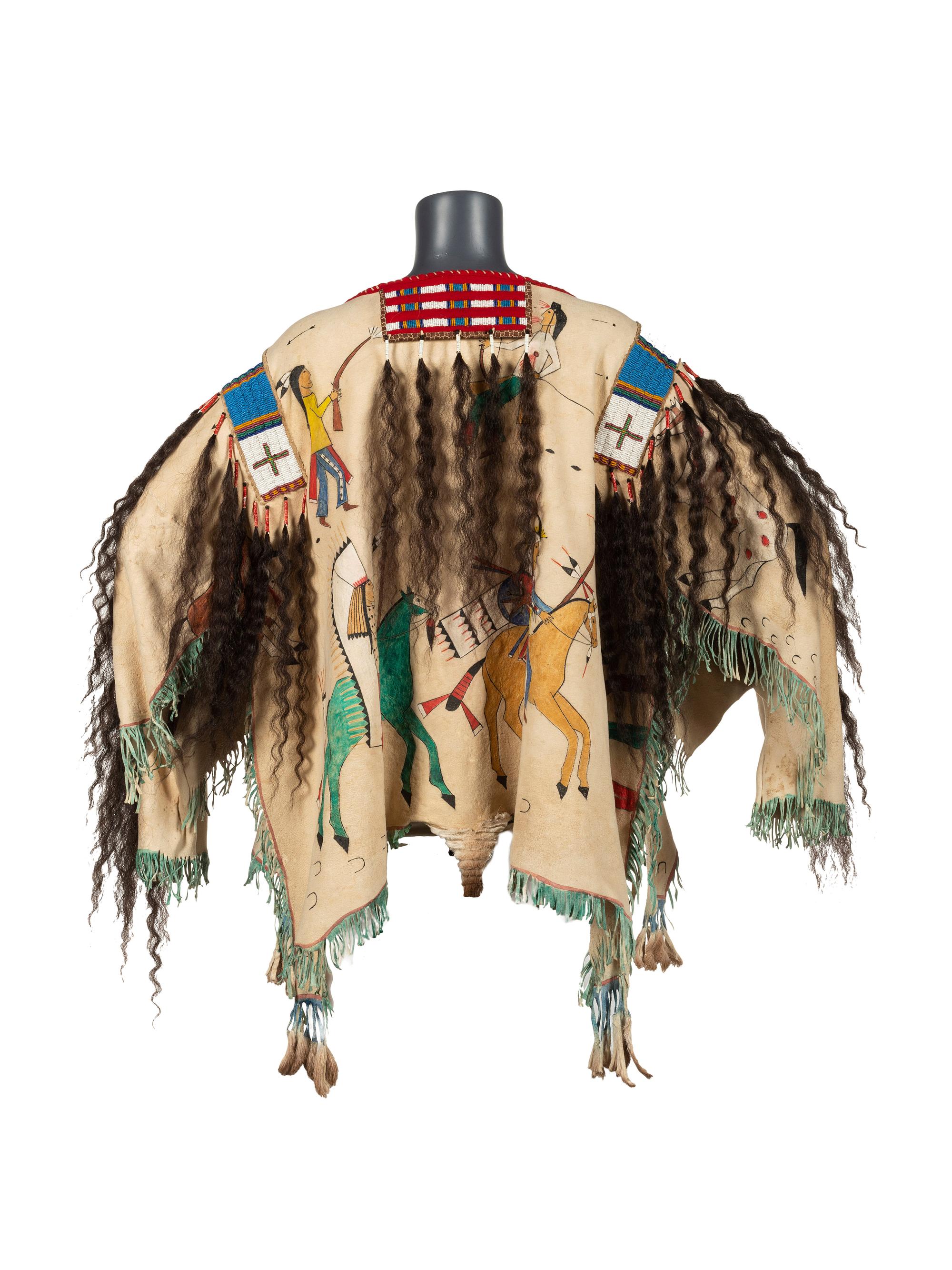 Plains Style War Shirt, with Ledger Drawings