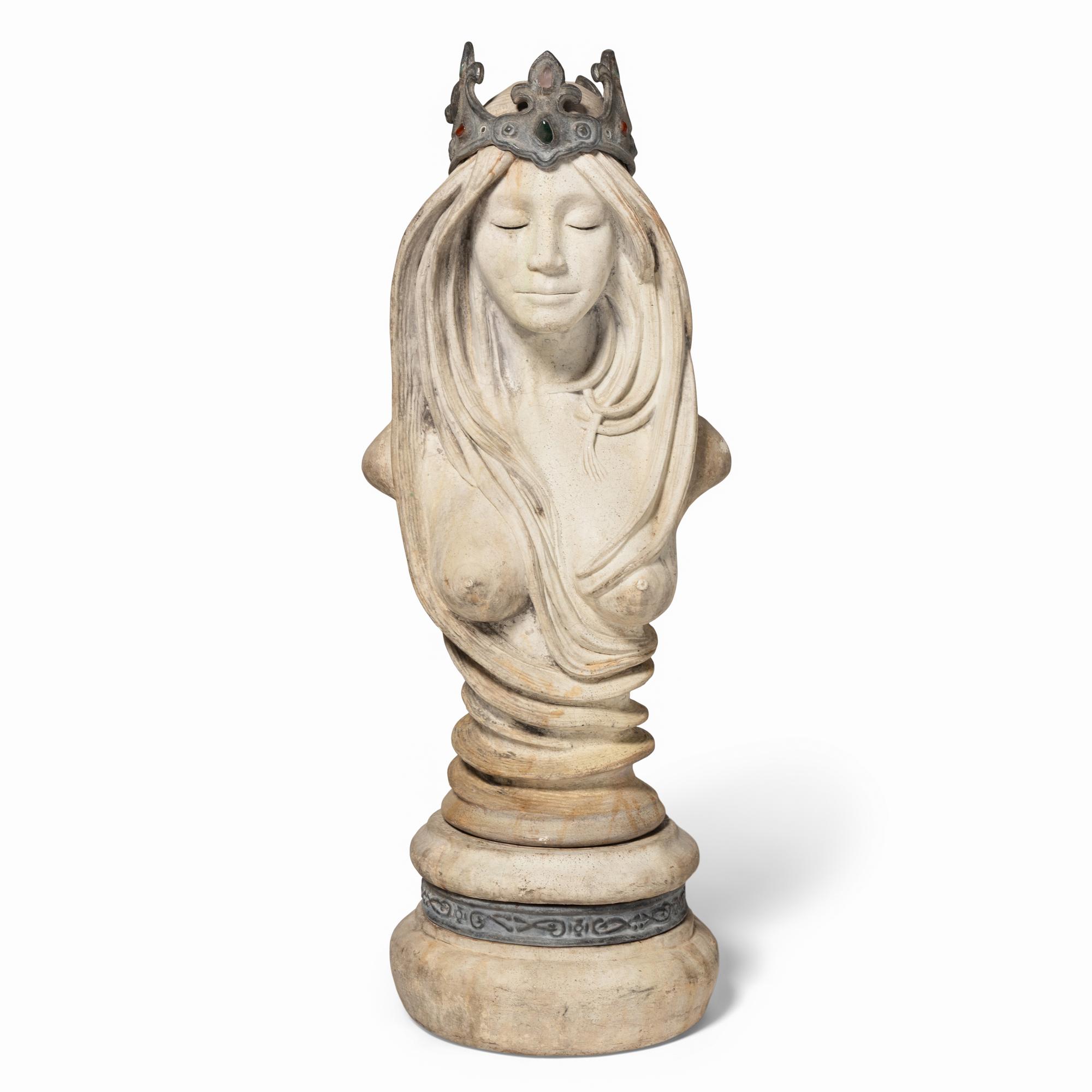 A Composition Bust of Guinevere