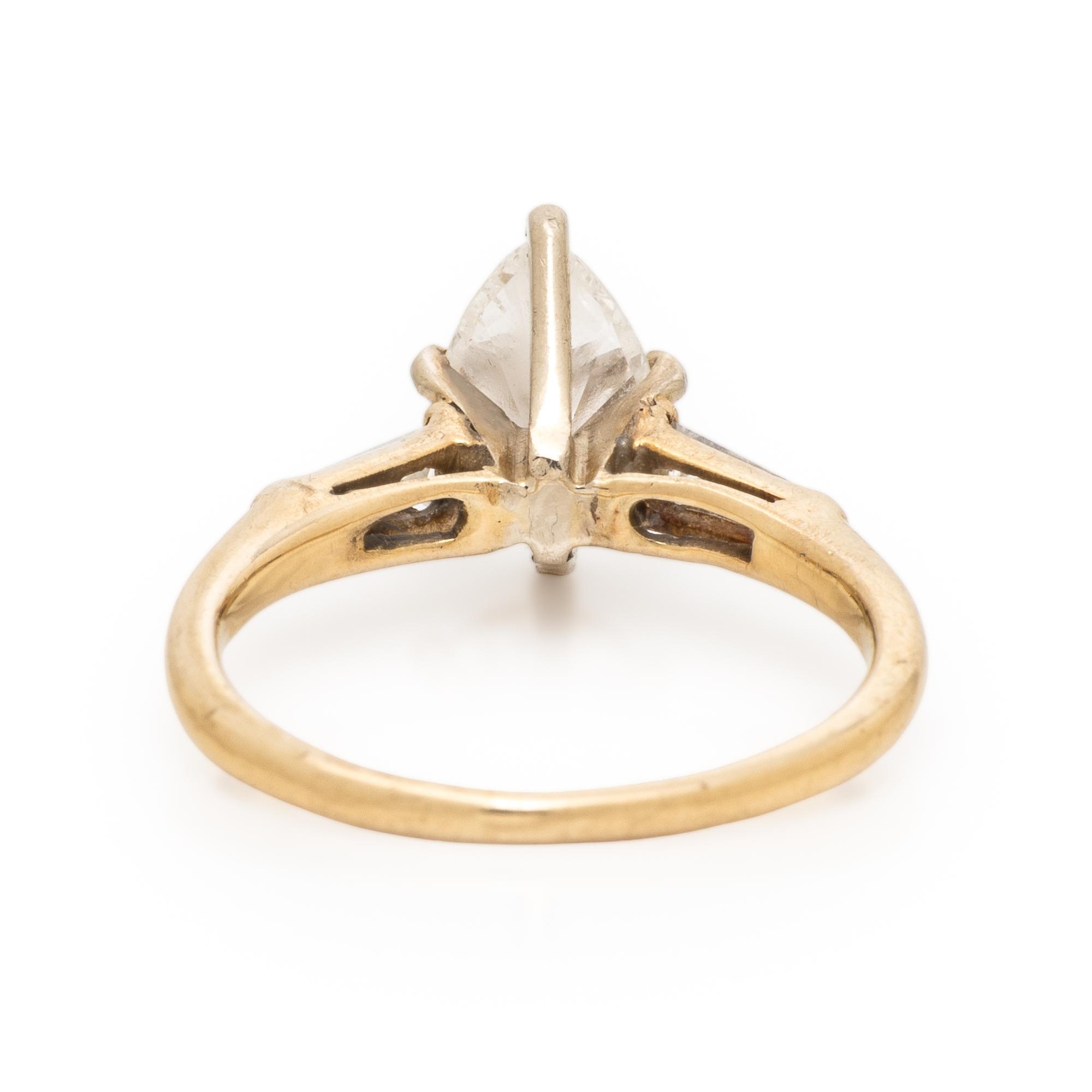 Diamond and Yellow Gold Ring