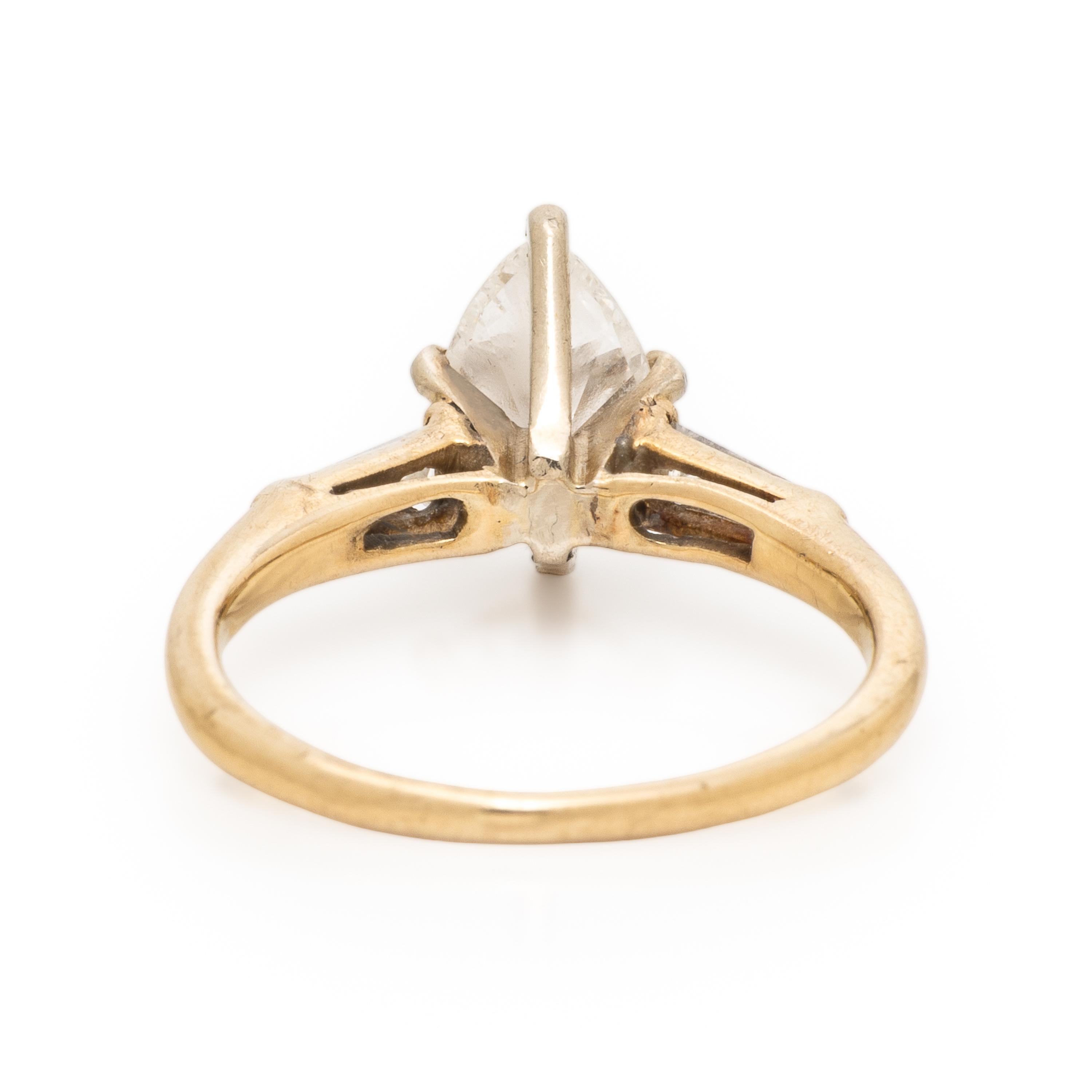 Diamond and Yellow Gold Ring