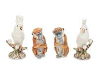 Two Pairs of Italian Cermaic Animal Figures