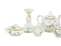 A Group of Anna Weatherley Butterfly Porcelain Articles
