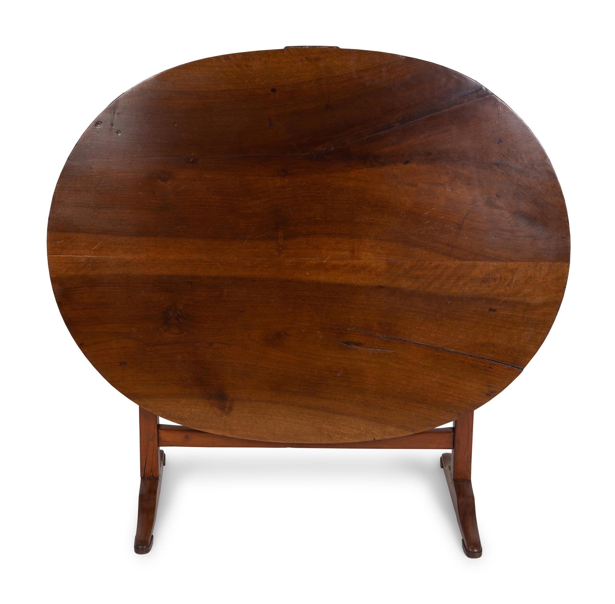 A French Provincial Fruitwood Wine Tasting Table