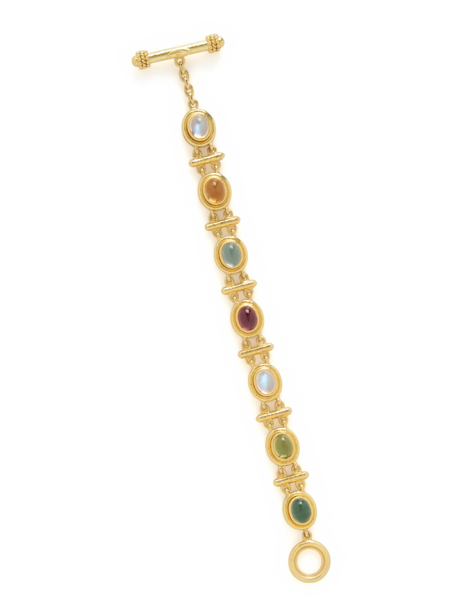 ELIZABETH LOCKE, YELLOW GOLD AND MULTIGEM BRACELET