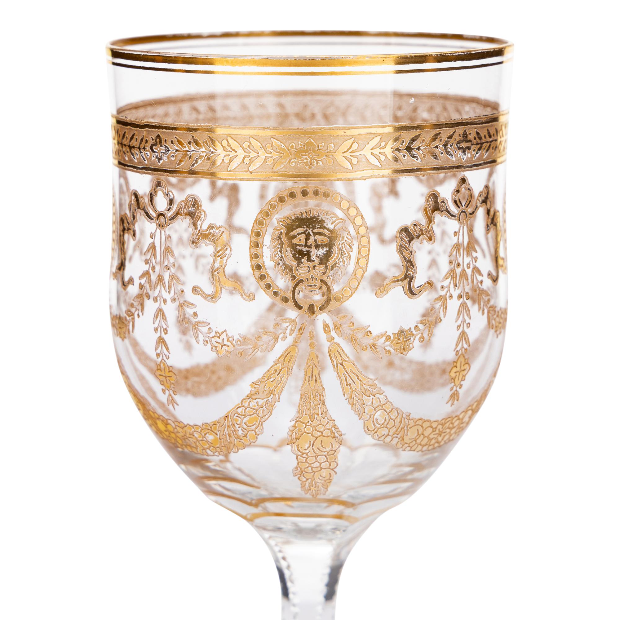 A Saint-Louis Congress Cut Glass Stemware Service