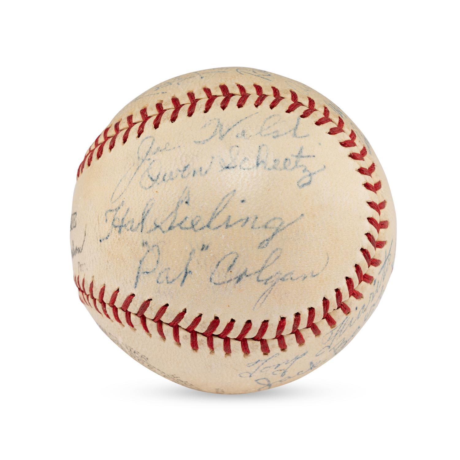 A 1939 Scranton Red Sox Team Signed Autograph Baseball
