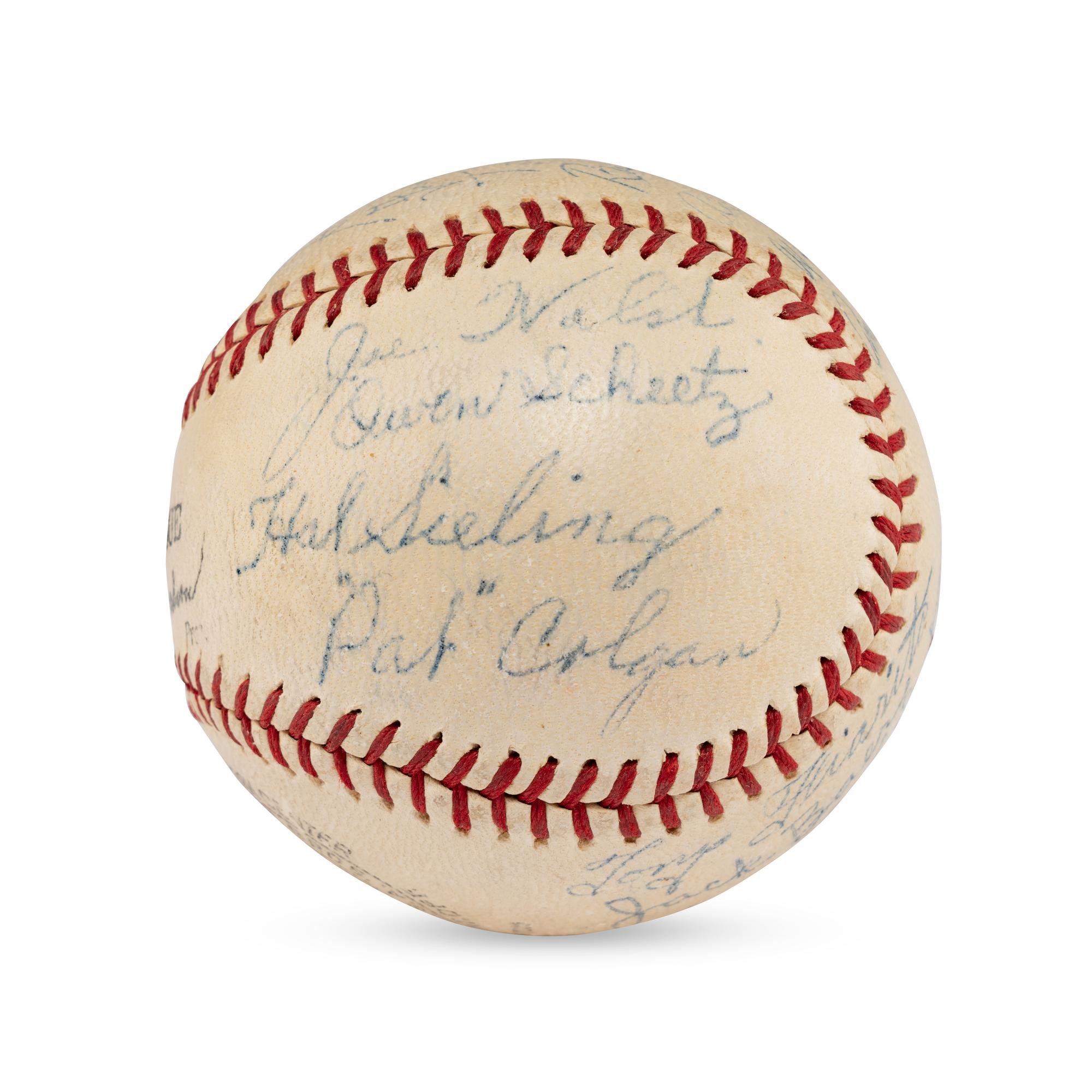 A 1939 Scranton Red Sox Team Signed Autograph Baseball