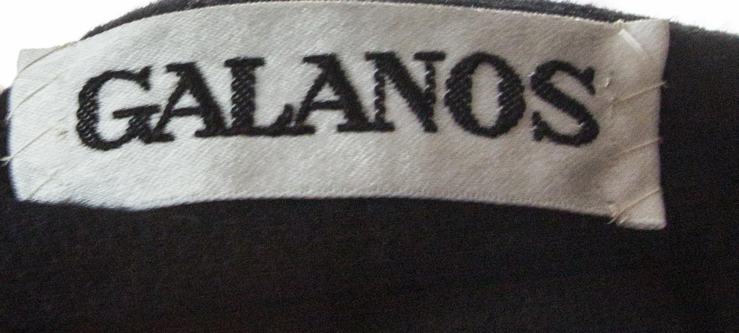 A Galanos Black Wool Jacket,