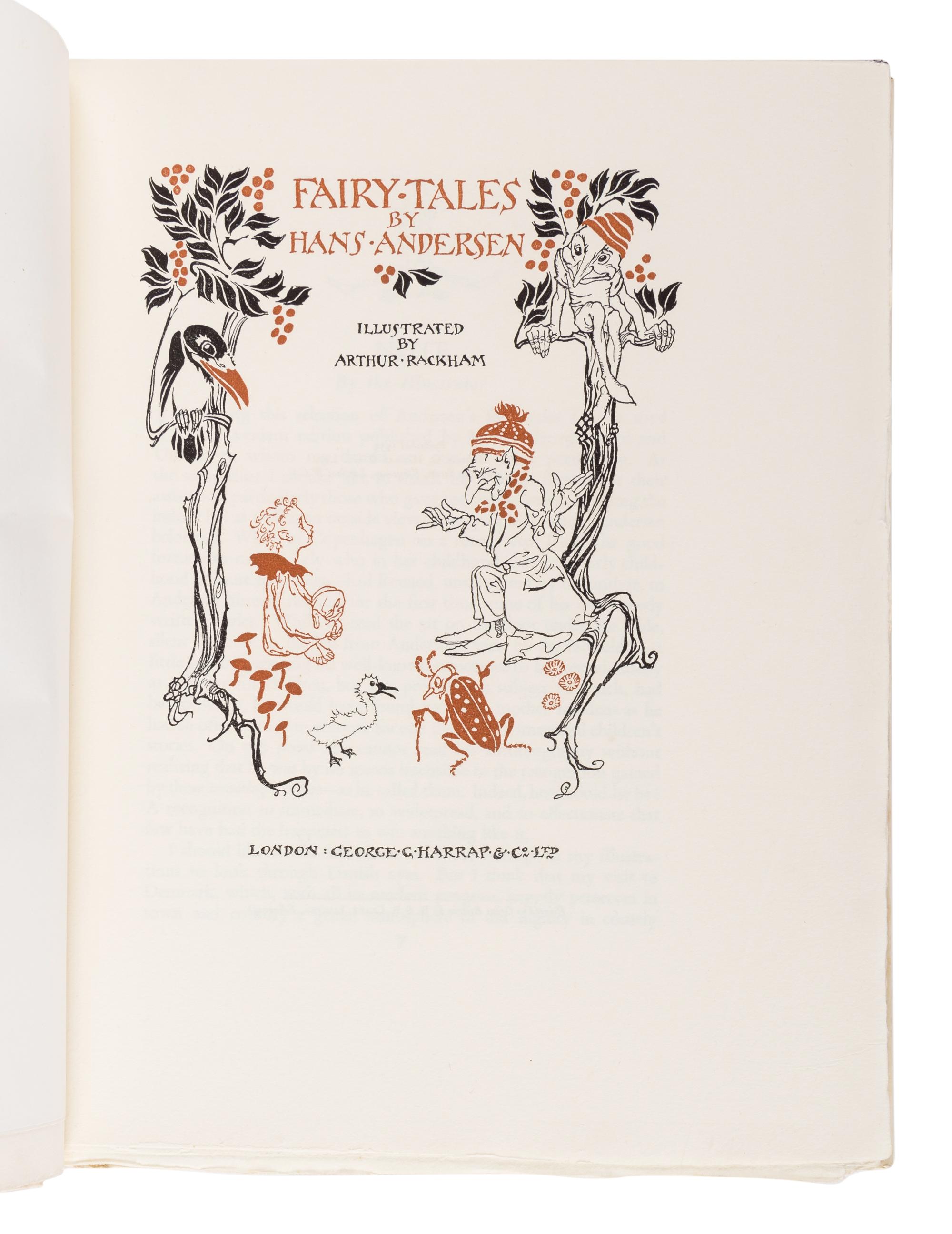 [RACKHAM, Arthur (1867-1939), illustrator]. ANDERSEN, Hans Christian (1805-1875). Fairy Tales . London: George G. Harrap & Co. Ltd., 1932.
