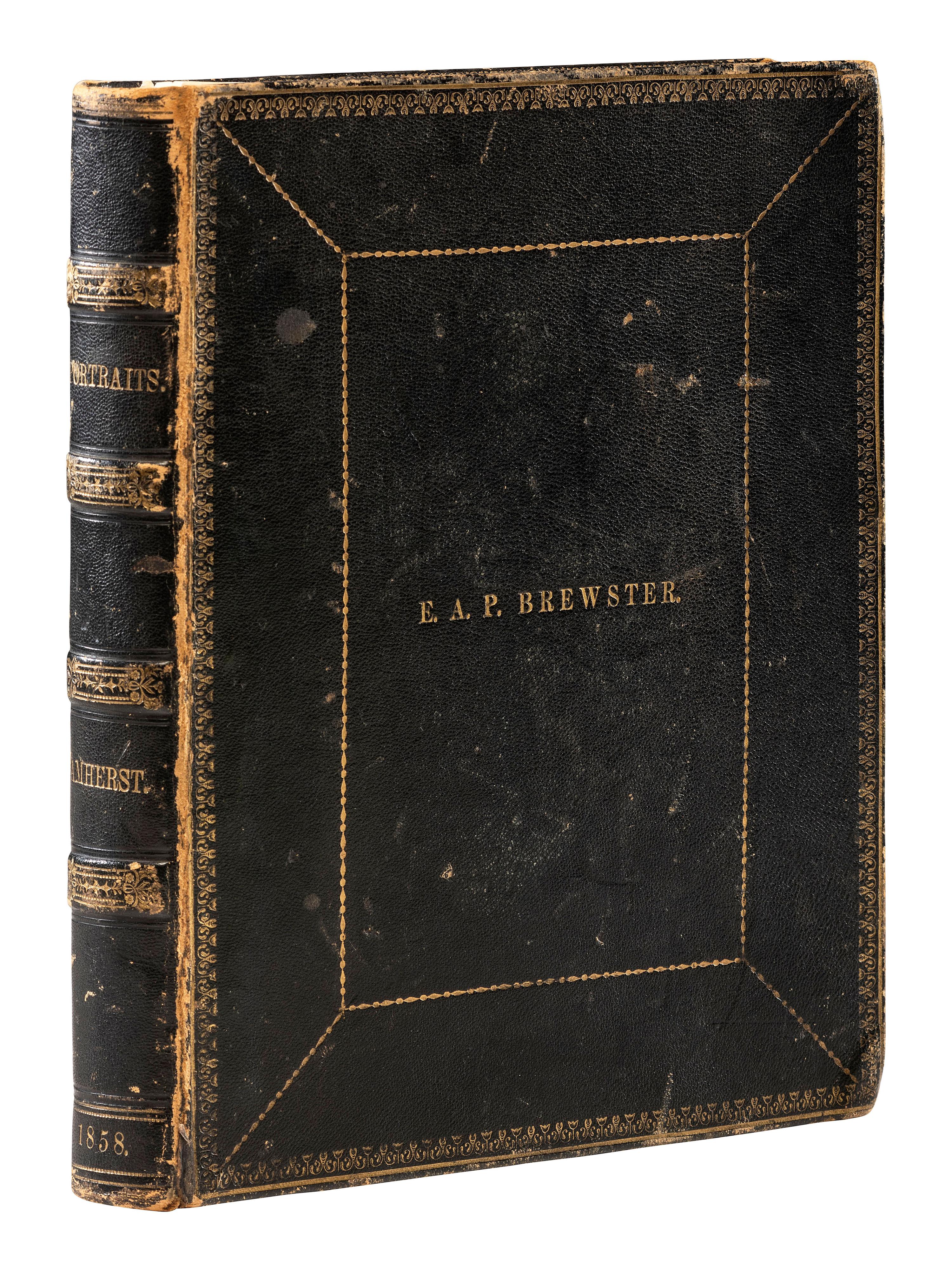 Photo-Illustrated Books & Photography Albums Portraits of the Class of 1858, of Amherst College, Amherst, Mass . Springfield: D.B. Spooner & Co., Photographers, 1858. Including pre-war portraits of Union officers.