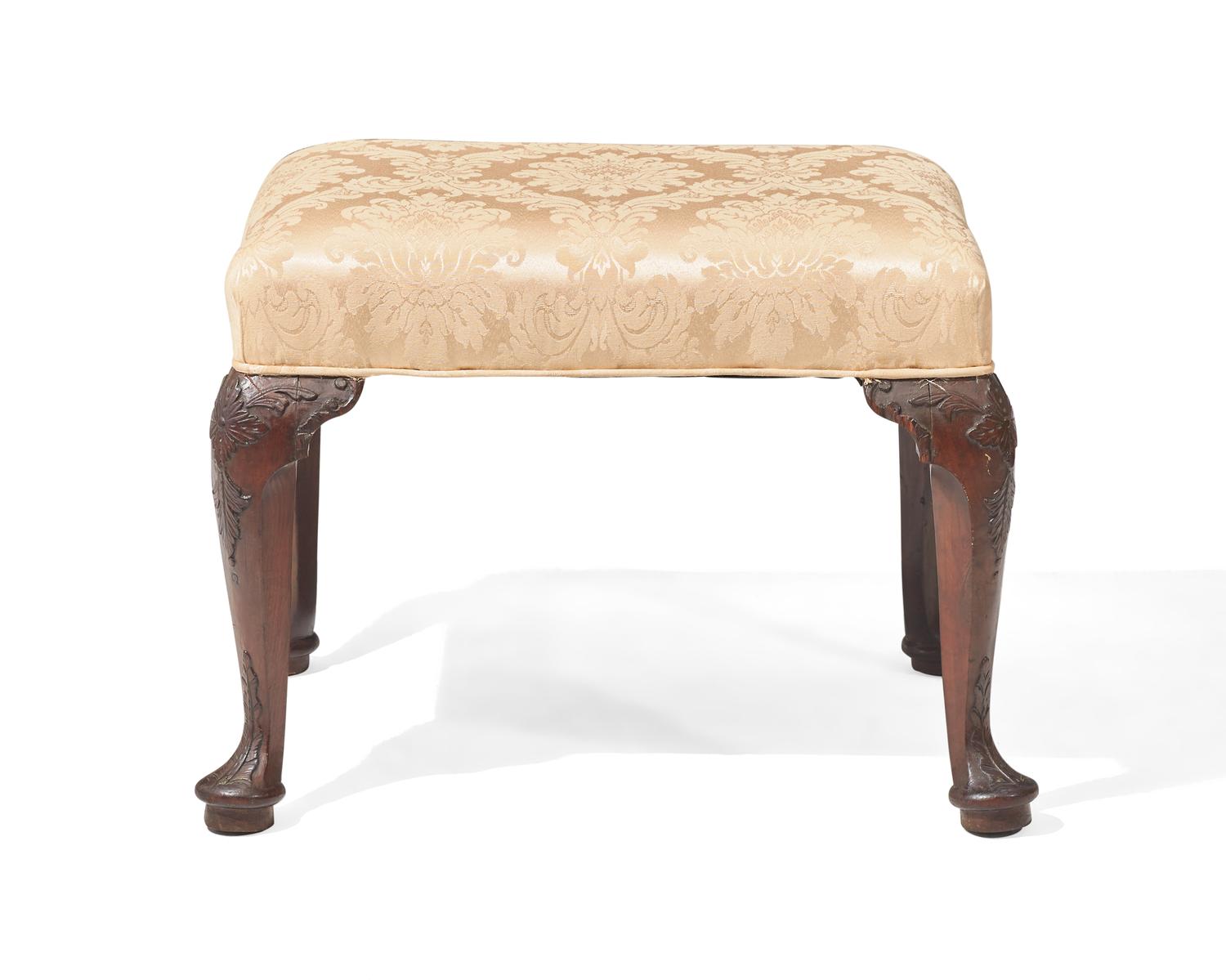 A George II mahogany stool, circa 1740