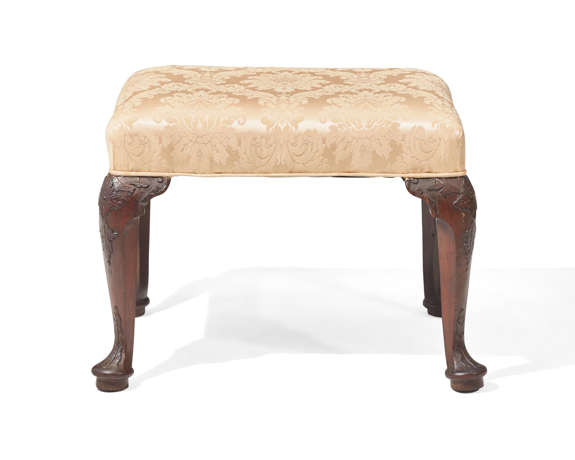 A George II mahogany stool, circa 1740