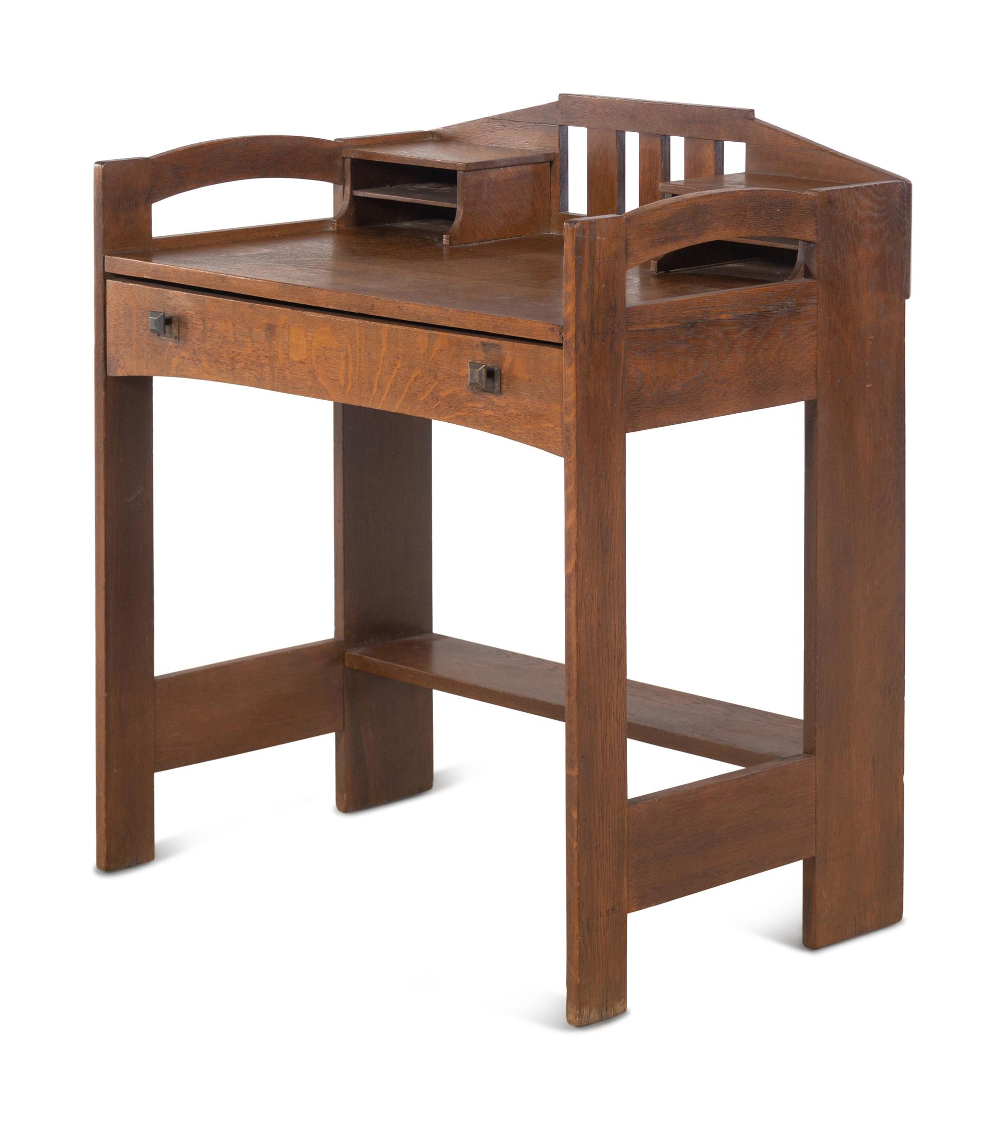 An Arts and Crafts Oak Writing Desk