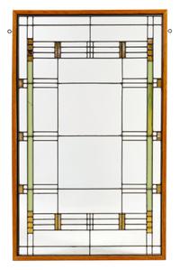 Frank Lloyd Wright, CIRCA 1902, a window from the Albert Heurtley House, Oak Park, Illinois