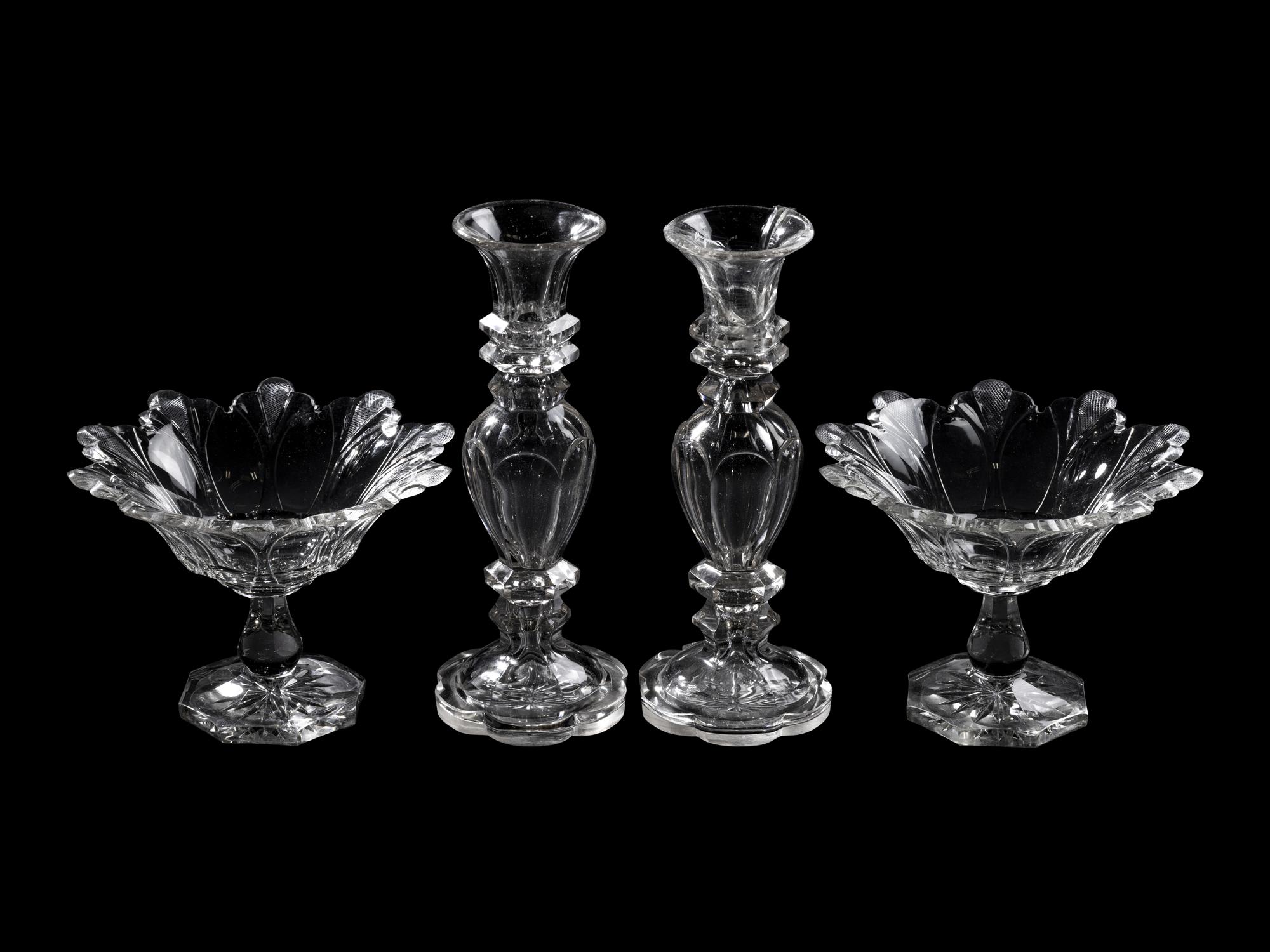 Four Anglo-Irish Cut Glass Articles