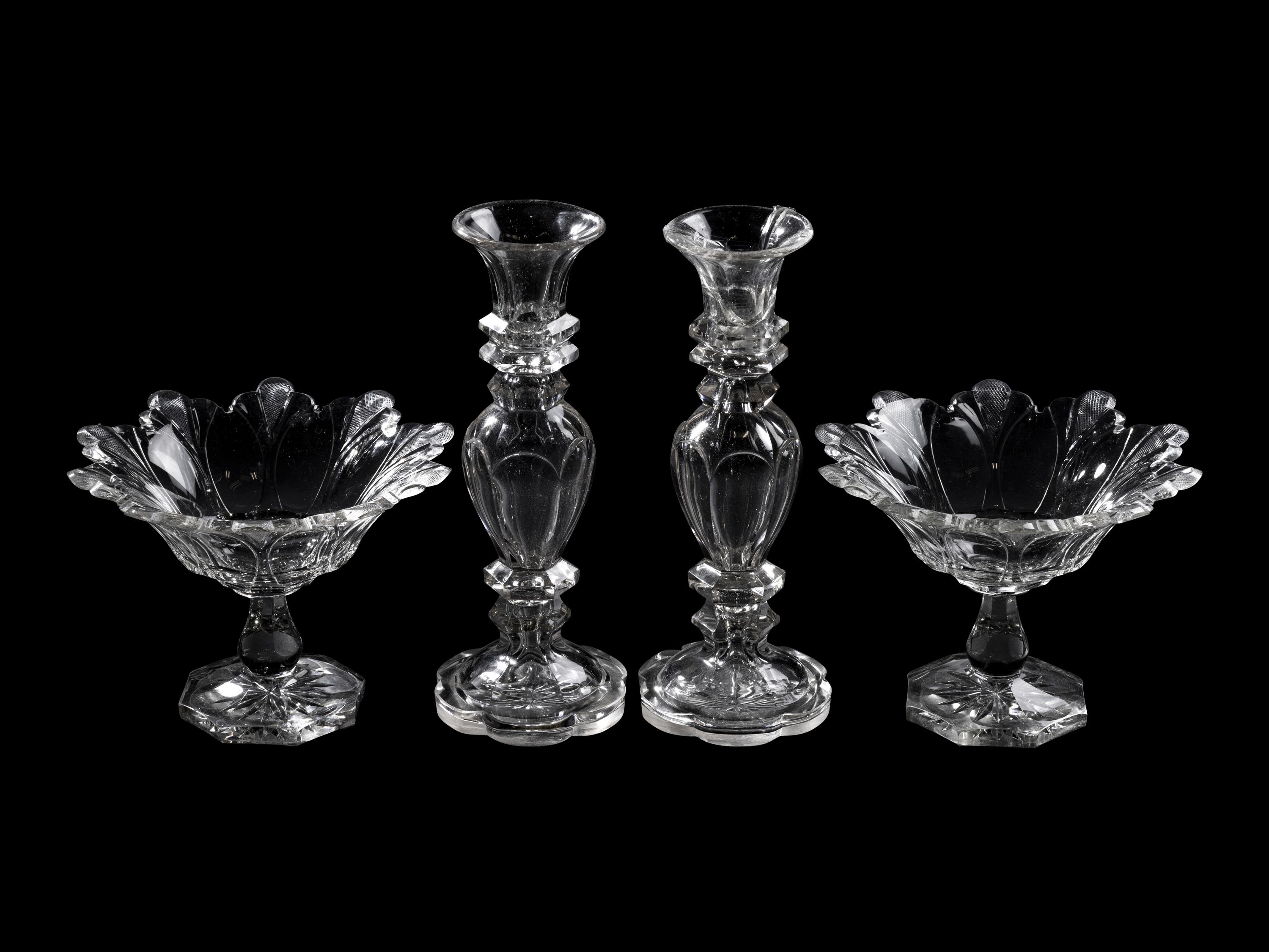Four Anglo-Irish Cut Glass Articles