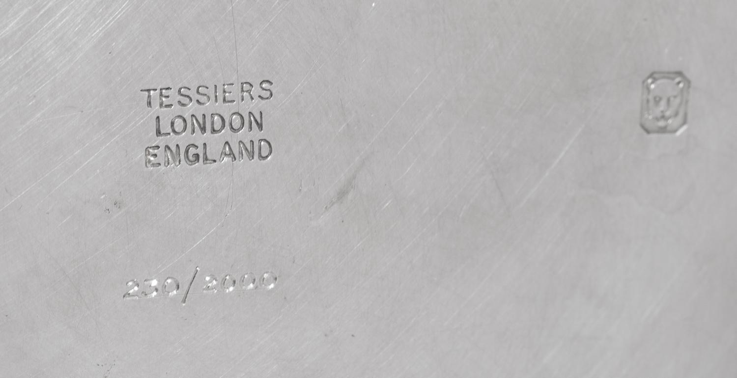 An English Silver Limited Edition World Wildlife Fund Center Bowl
