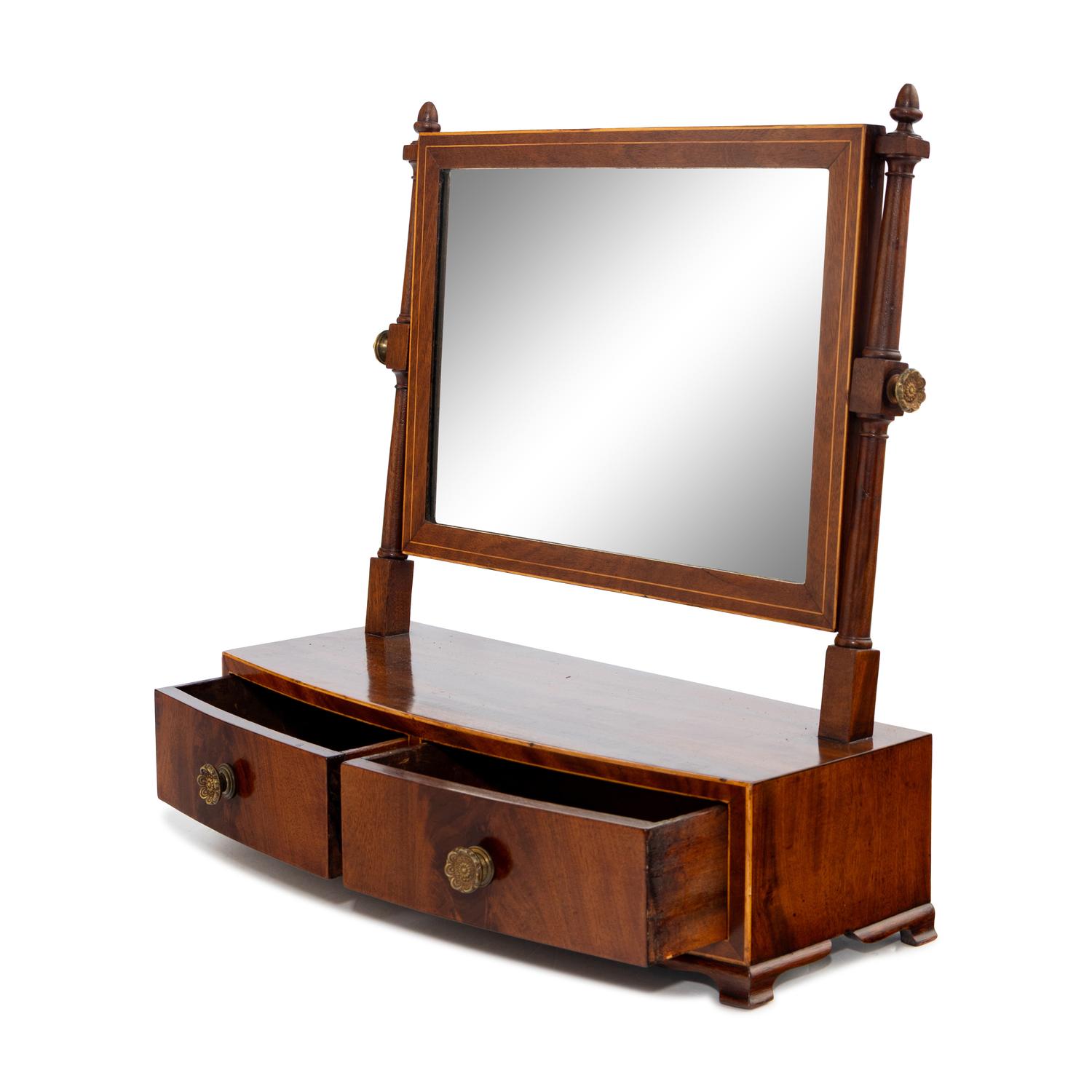 An English Mahogany Dressing Mirror