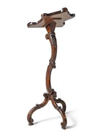 A Venetian Carved Walnut Music Stand