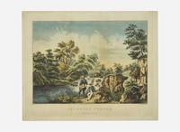 [Fishing] Currier, (Nathaniel), and (James) Ives: Group of 2 Angling Prints