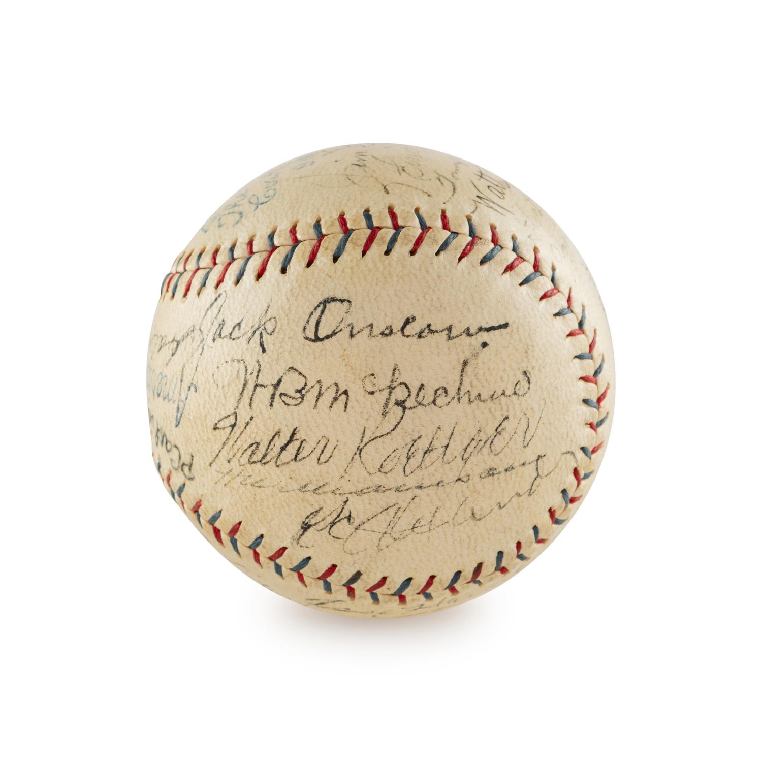A 1928 St. Louis Cardinals Team Signed Autograph Baseball (Beckett Authentication Services)