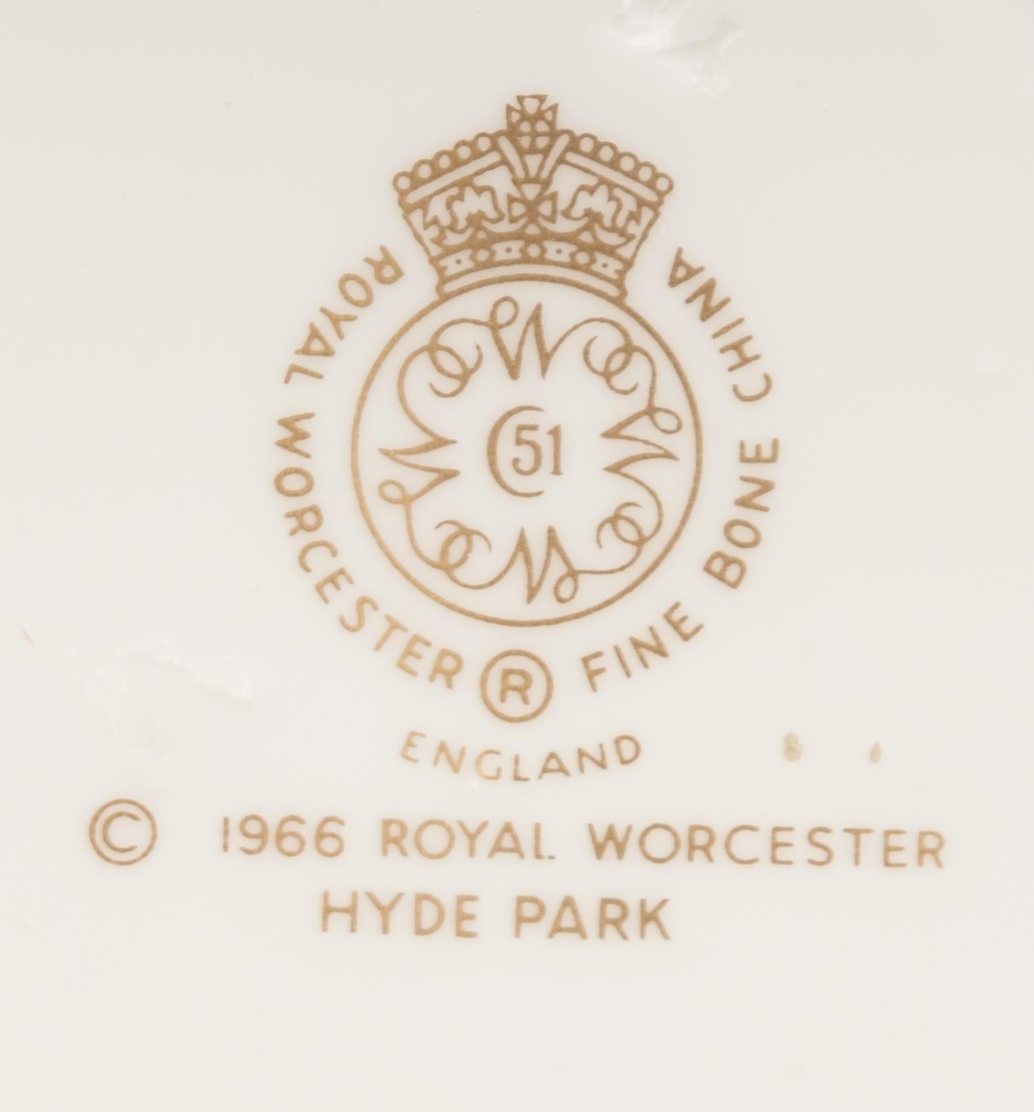 A Royal Worcester Porcelain Dinner Service