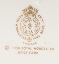 A Royal Worcester Porcelain Dinner Service