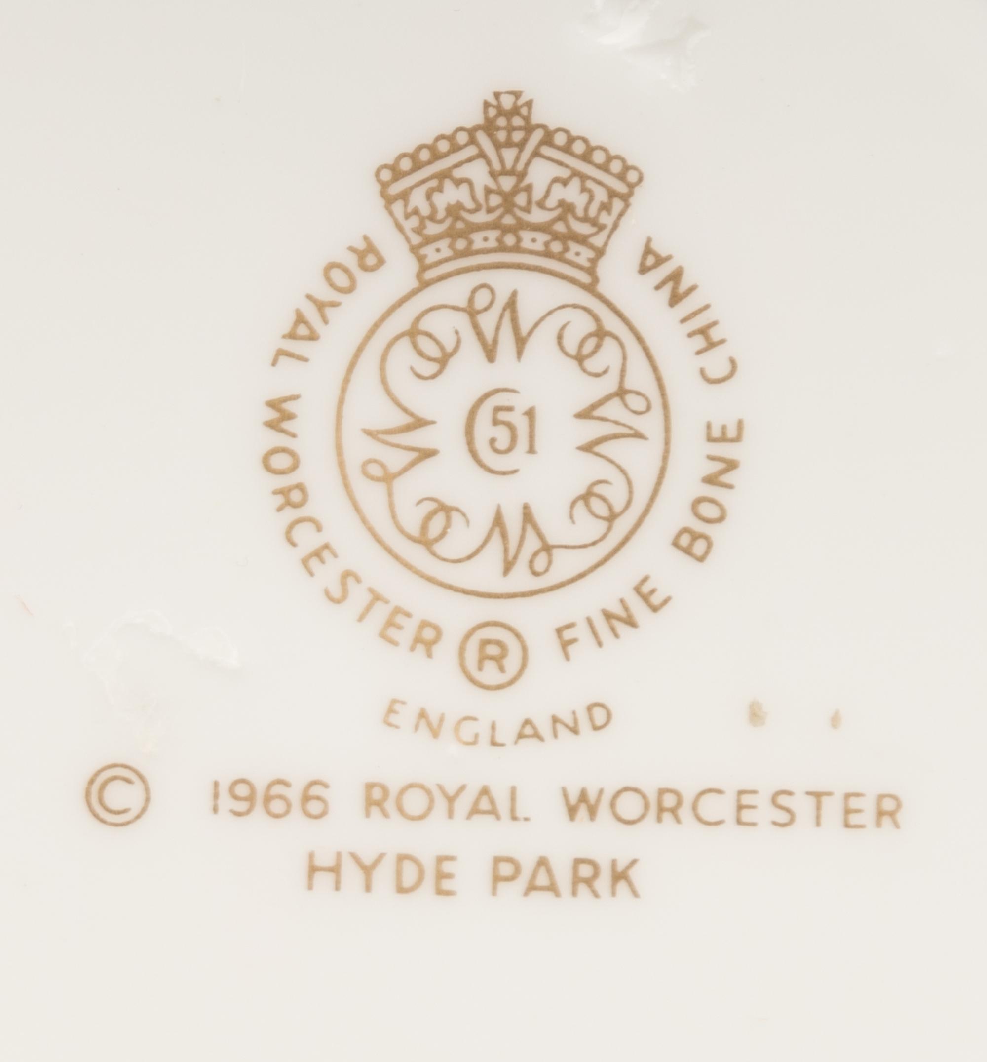 A Royal Worcester Porcelain Dinner Service