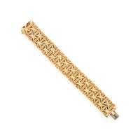 YELLOW GOLD FANCY LINK BRACELET