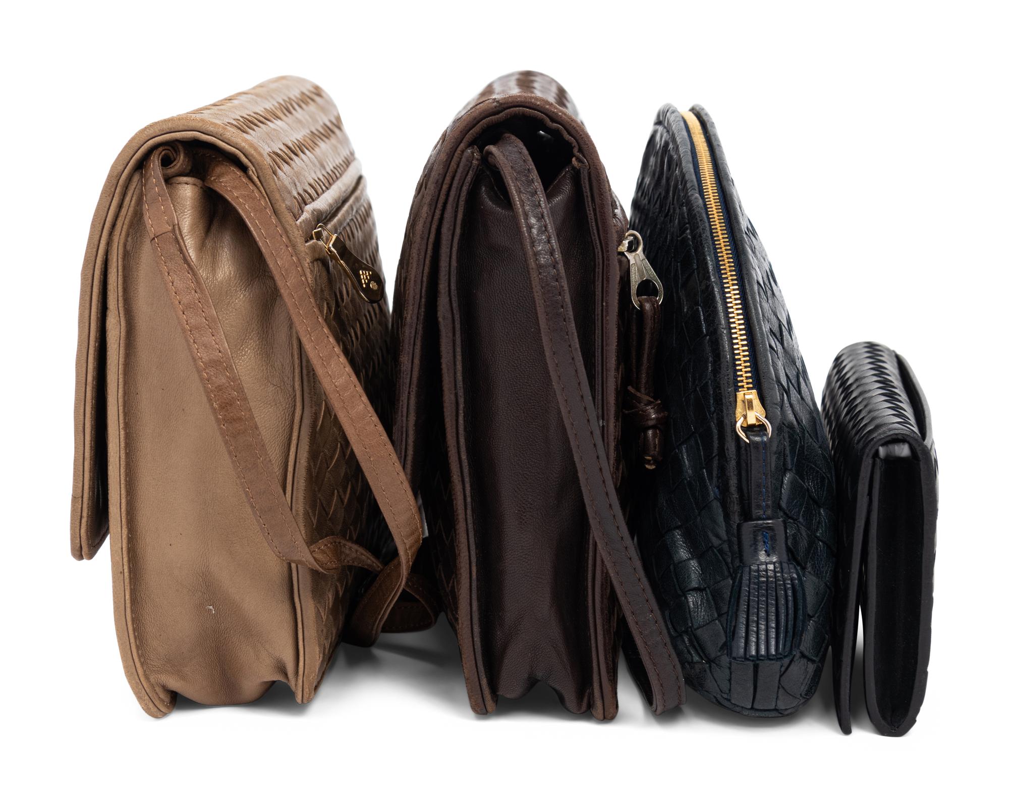 Three Bottega Veneta Intrecciato Bags and One Wallet