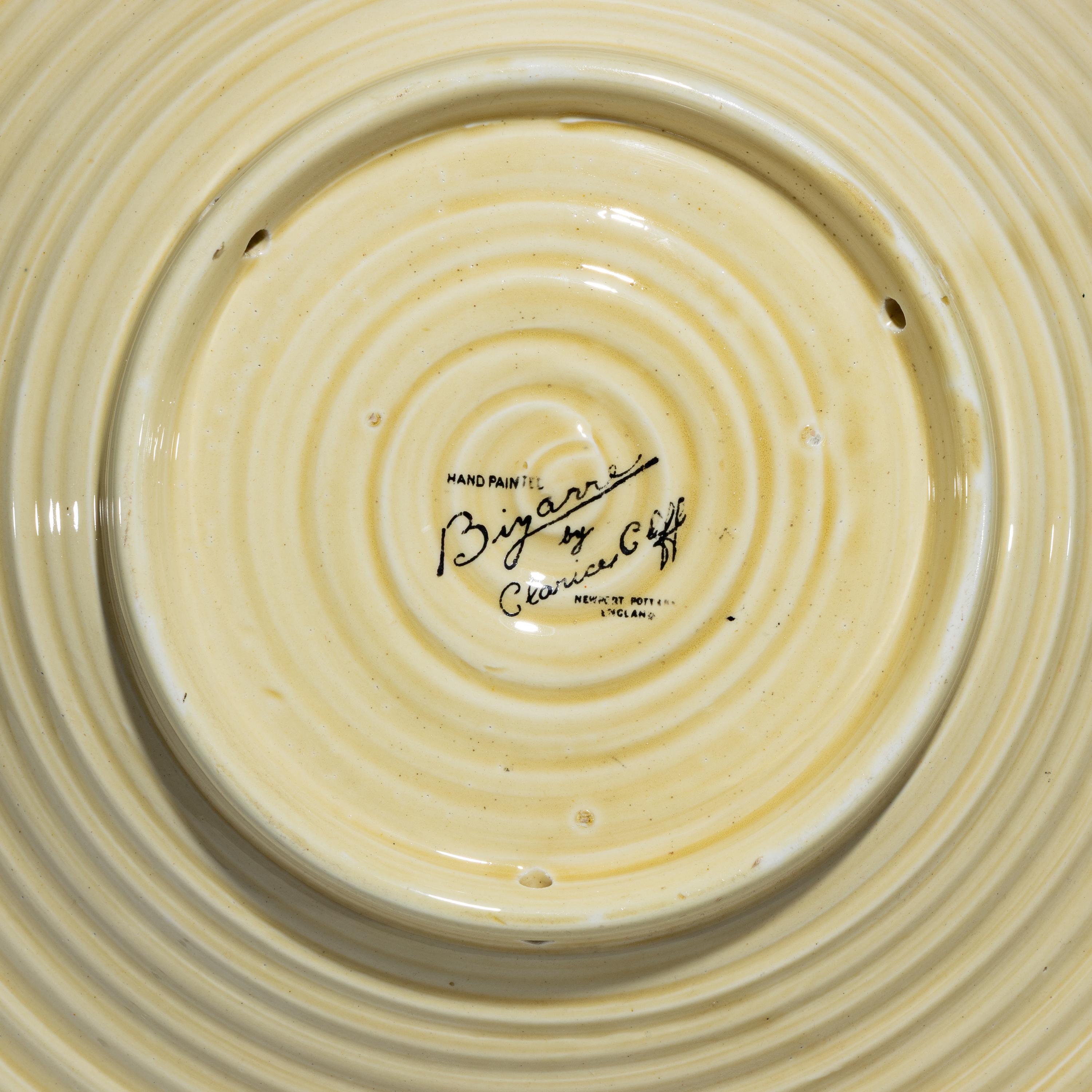 Clarice Cliff (English, 1899–1972) — Sunray pattern Large Platter