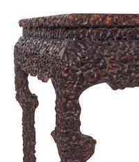A Chinese Export Carved Hardwood Altar Table