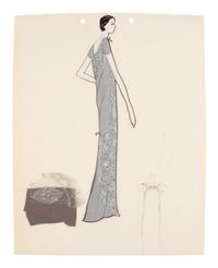 Group of Nine Geoffrey Beene Fashion Sketches , by Jesper Nyeboe