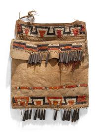 Great Lakes Quilled Buffalo Hide Bag