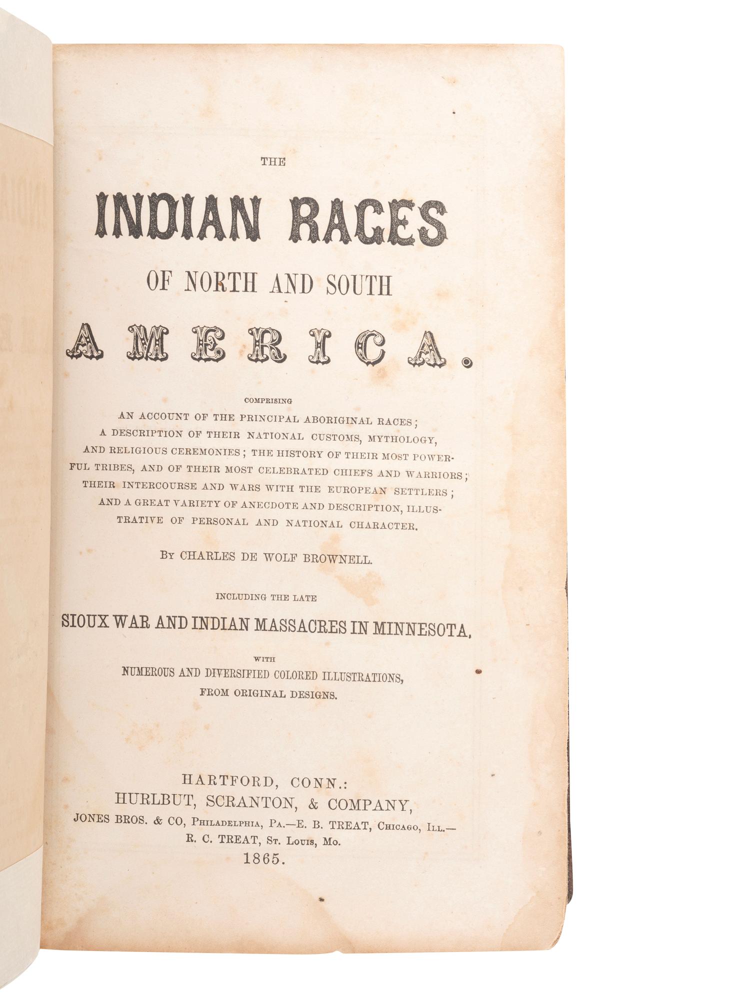 [NATIVE AMERICANA]. A group of four 19th century ethnographic works, comprising: