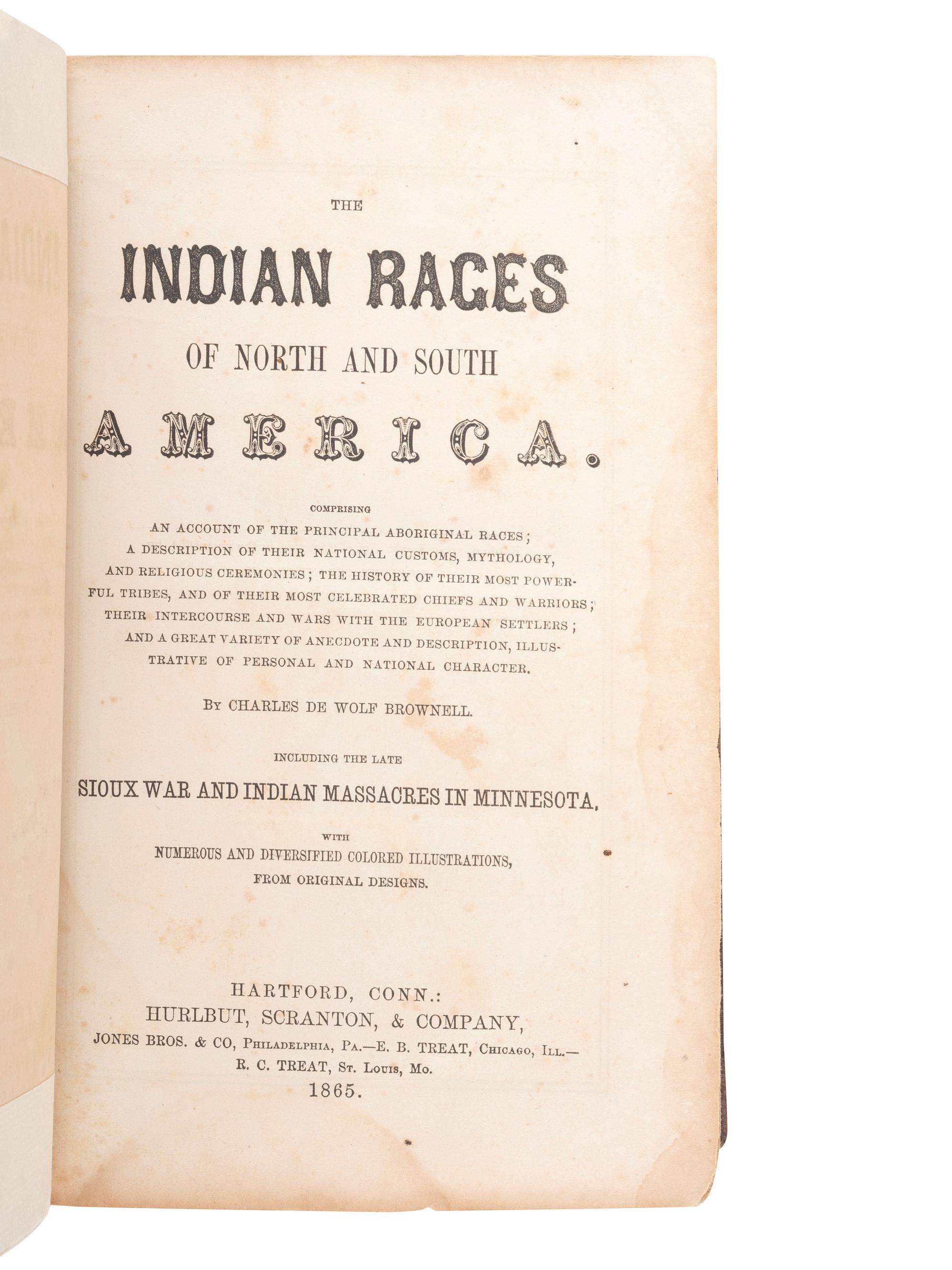 [NATIVE AMERICANA]. A group of four 19th century ethnographic works, comprising: