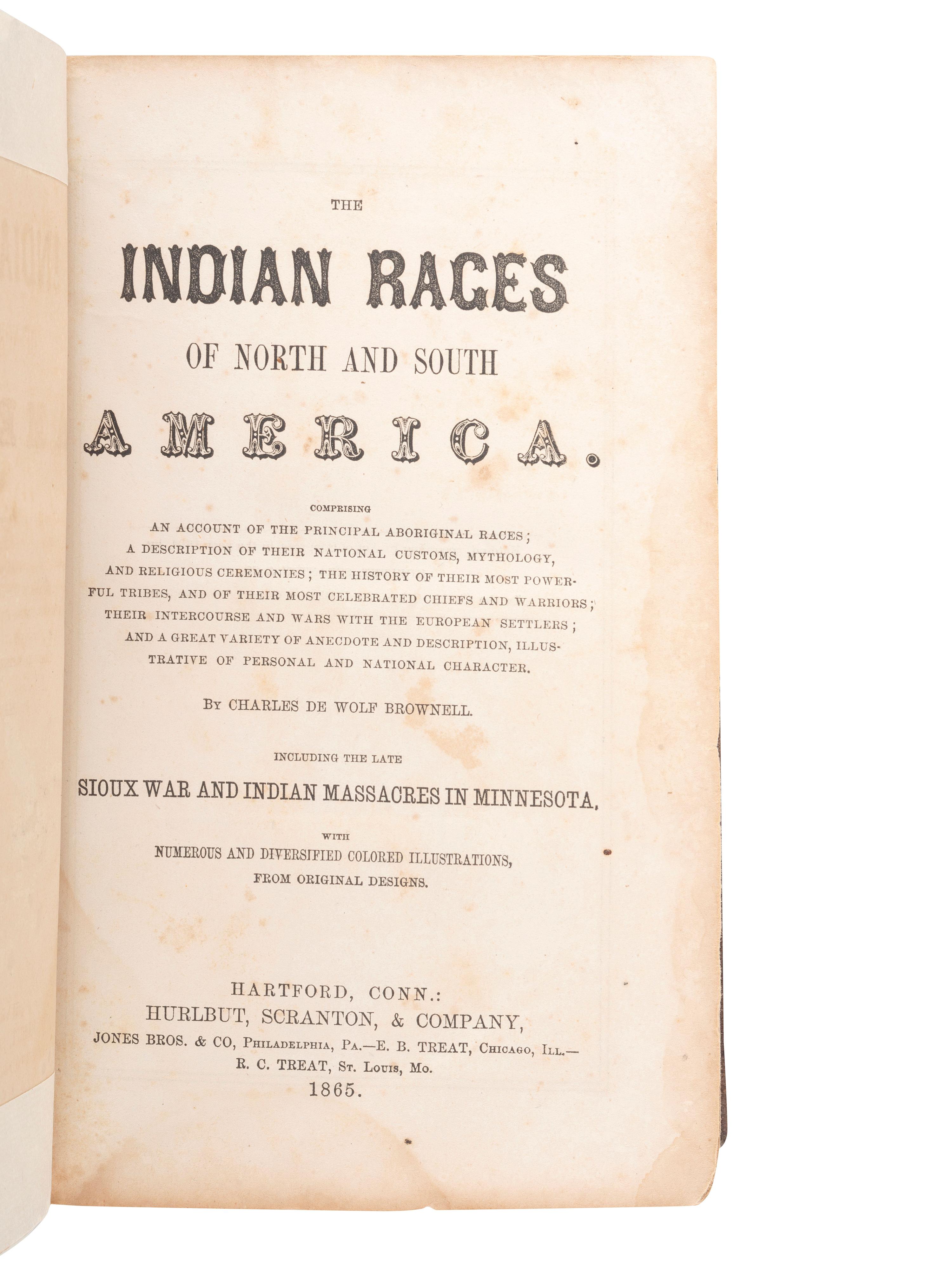 [NATIVE AMERICANA]. A group of four 19th century ethnographic works, comprising: