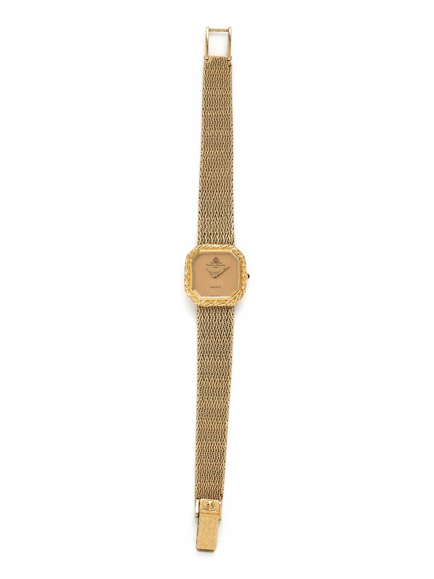 BAUME & MERCIER, 14K YELLOW GOLD WRISTWATCH
