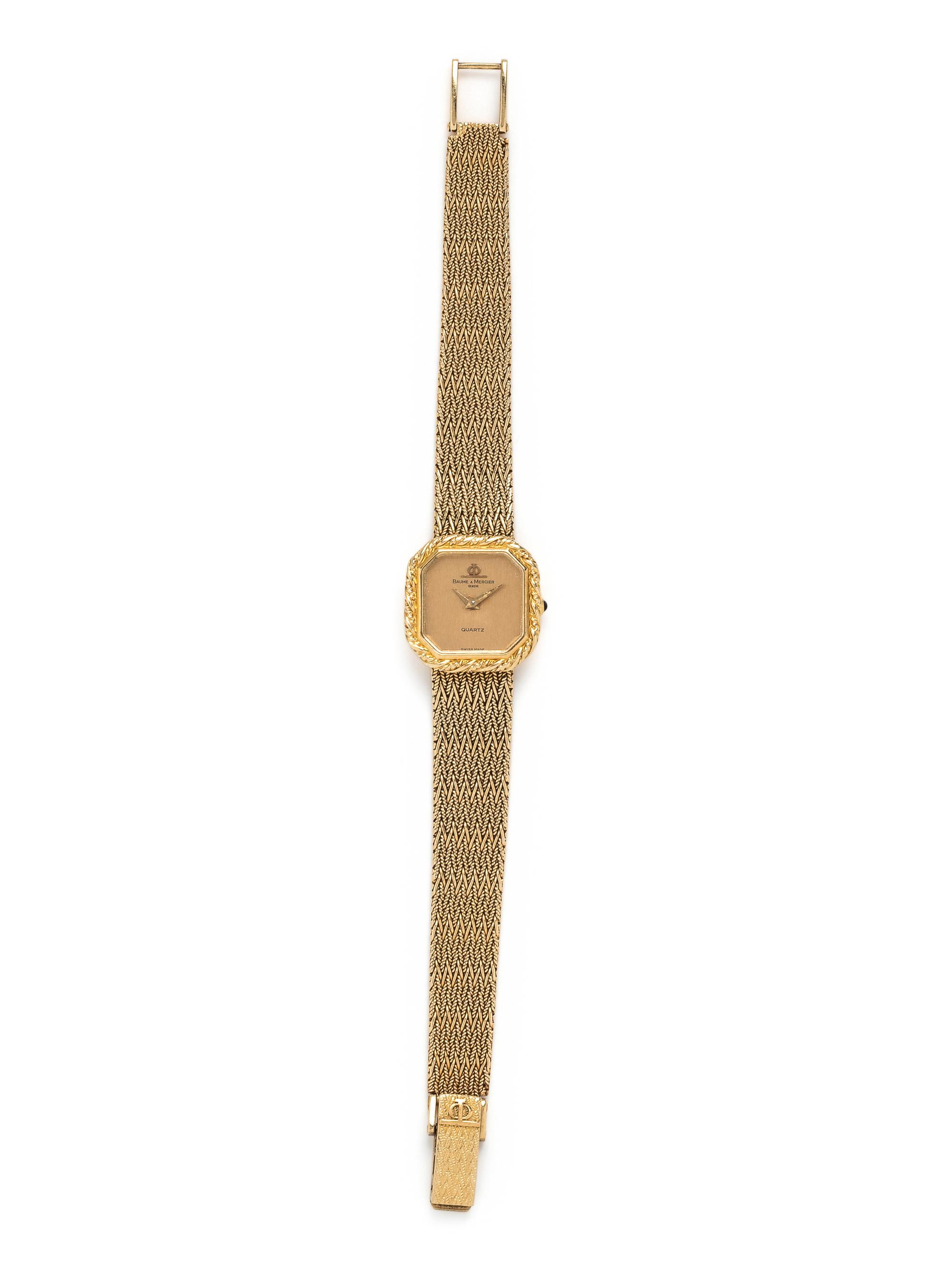 BAUME & MERCIER, 14K YELLOW GOLD WRISTWATCH