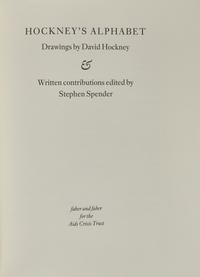 Hockney, David, and Stephen Spender, et al. Hockney's Alphabet