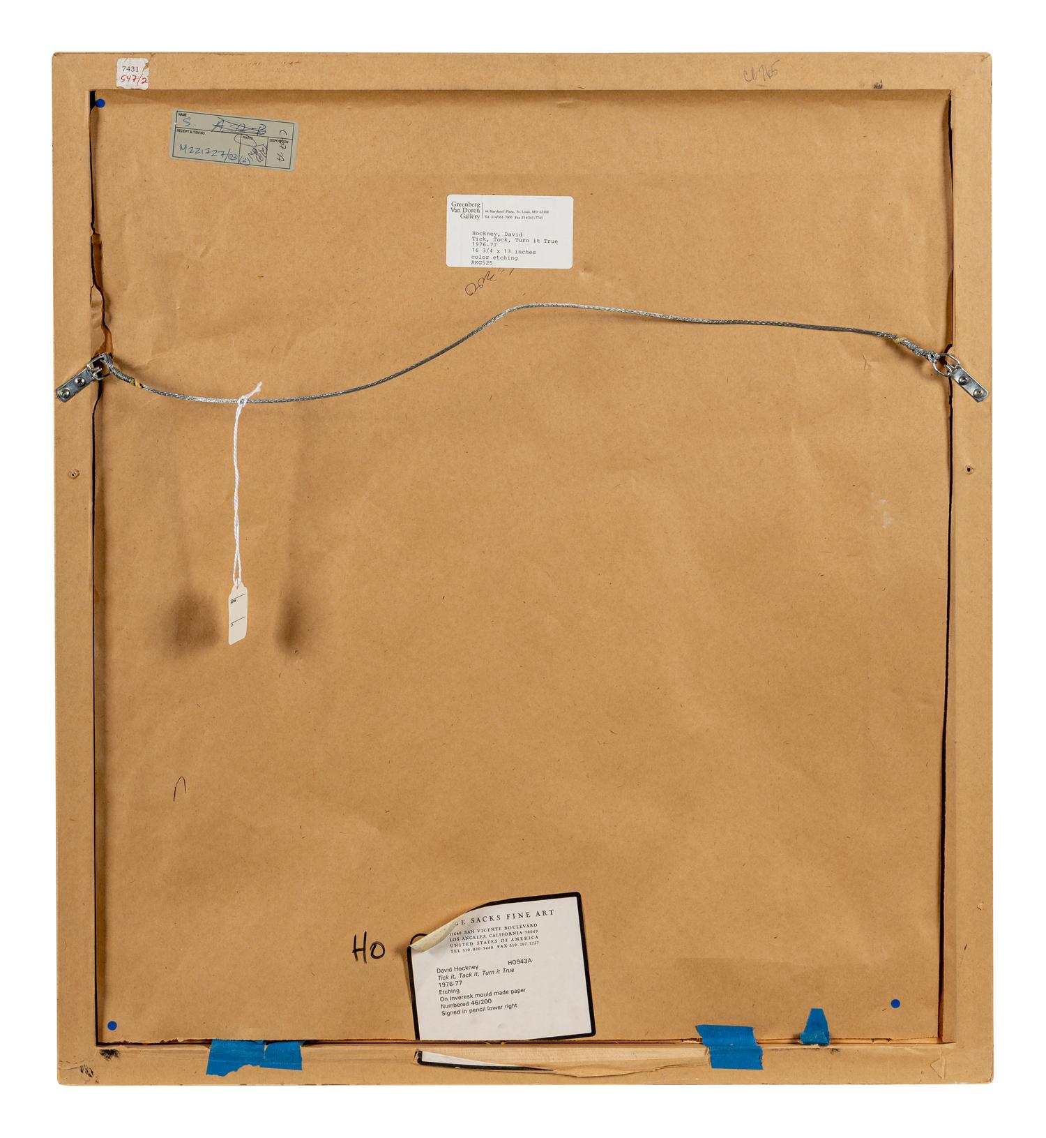 Tick It, Tock It, Turn It True (Plate 15 from The Blue Guitar ), 1976-1977