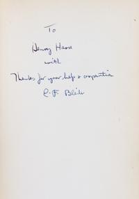 BLEILER, Everett F. (1920-2010). The Checklist of Fantastic Literature. Chicago: Shasta, 1948. FIRST EDITION PRESENTATION COPY.